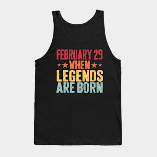 February 29 Birthday For Men & Women Cool leap year Tank Top